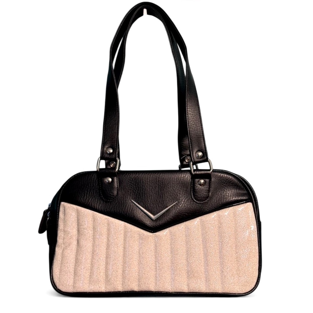 Liquorbrand Bonneville purse white sparkle / black